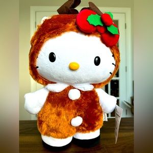 Hello Kitty Christmas Reindeer Holiday Greeter